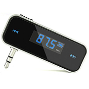 Car FM Transmitter with Mini LCD Hands Free 3.5mm Audio