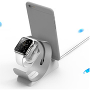 Aluminium Alloy Battery Charging Holder Stand for iwatch & iphone
