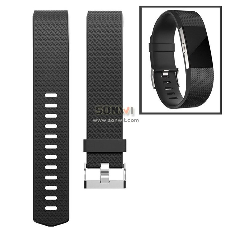 Soft Silicone Wrist Band for Fitbit Charge 2 Watch