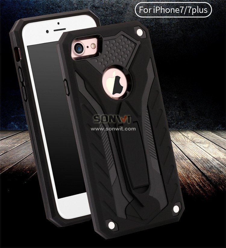 Shock proof PC&Silicone Phone Case for iphone 7/7 plus