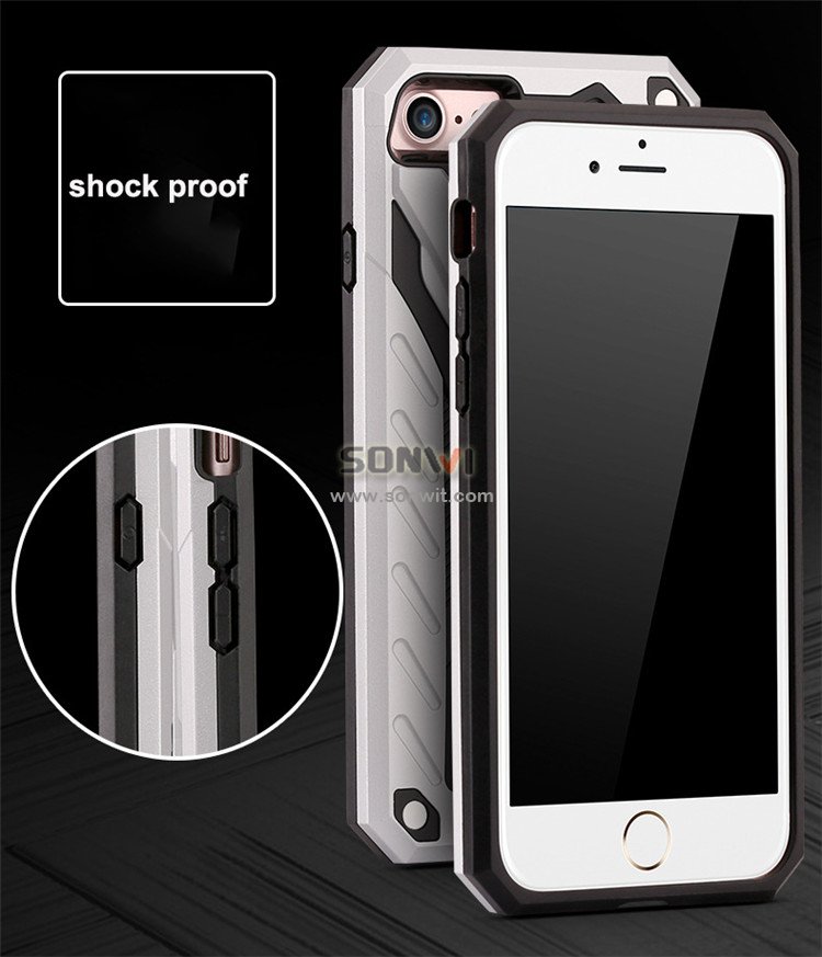 Shock proof PC&Silicone Phone Case for iphone 7/7 plus