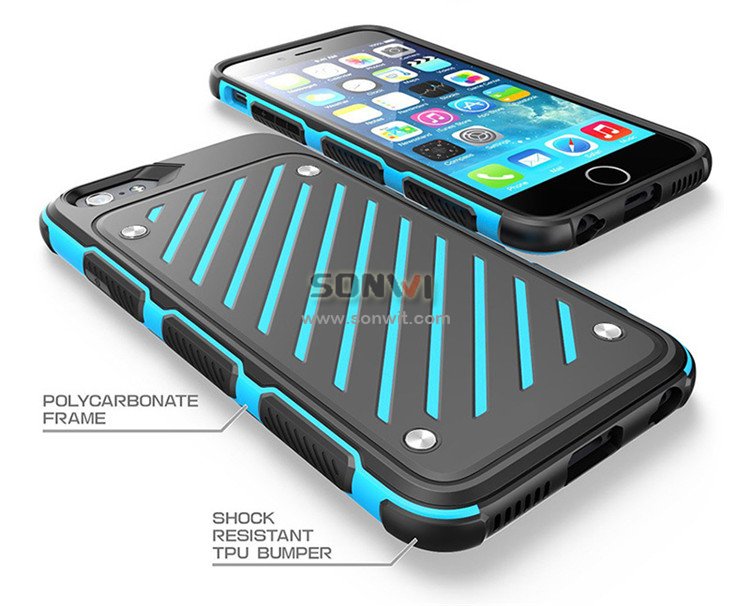 Shock Resistant TPU+PC Phone Case for iphone6 plus