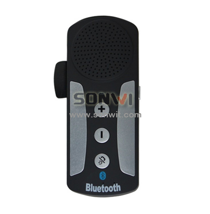  Car Kit Speakerphone Speaker For iPhone Samsung Smartphone with Sun Visor Clip & Car Charger