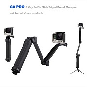 3 Way Waterproof Monopod Selfie Grip Tripod Mount For Gopro Hero 5 4 Session SJ4000 Xiaomi Yi 4K Camera acessorios Gopro