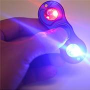 Aluminum LED Light Spinner Toy