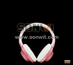 Bluetooth Wireless Over-Ear Headphones With Microphone Rose Gold